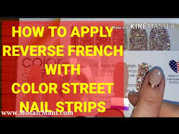 how to apply reverse french manicure