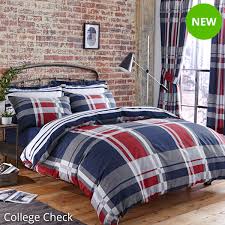 college check bedding set unpacked