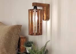 Wall Lamp Wooden Sconce Lamp Rustic