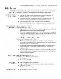 career goal for resume examples how