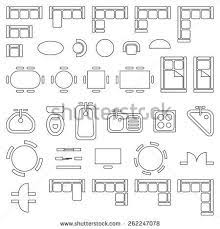 Standard Furniture Symbols Used In