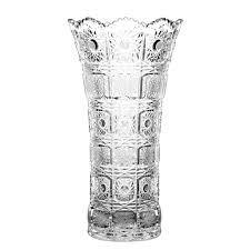Bohemia Rose Cut Crystal Glass Vase