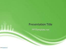 free green ppt template