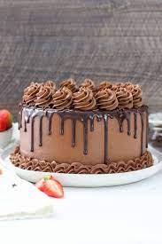 Simple Chocolate Cake With Chocolate Frosting gambar png