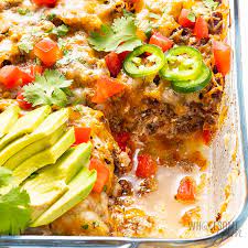 keto ground beef cerole mexican