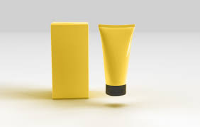 yellow cosmetic and box mockups