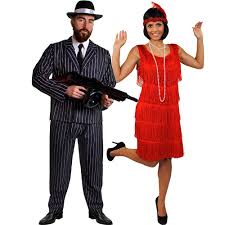 gangster and flapper couples costume
