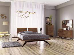 The balderston bedroom collection by corrigan studio® features architectural lines and mid century modern furniture design. Astrid Bedroom Set In Walnut By Copeland Furniture Vermont Woods Studios
