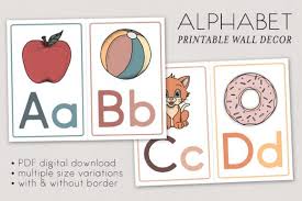 Alphabet Wall Decor Printable Classroom