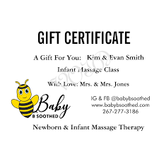 baby b soothed gift certificate