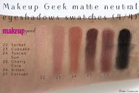 makeup geek matte neutral eyeshadows