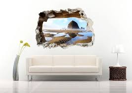 3d Art Field Sand Plane With Sea Wall