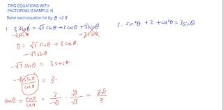 Equations With Factoring Example 4