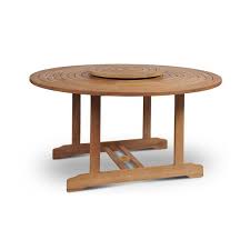 Round Teak Outdoor Dining Table