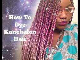 how to dye kanekalon hair you