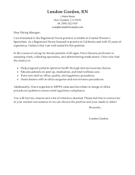 Nursing Resumes  Resume Lpn New Grad Nurse Cover Letter Example  