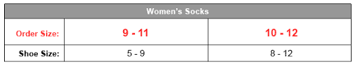 women s sock sizes up to