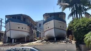 boat houses weird california