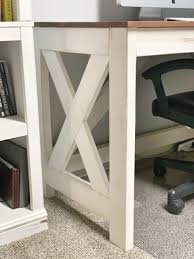 Need an office desk with a farmhouse feel? Diy Farmhouse Desk Ashley Diann Designs