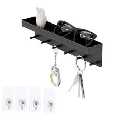 6 hook wall mounted key holder