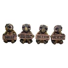 Turtle reptile canvas print painting framed home decor wall art picture 5pcs. Set Of 4 Turtle Home Decor Statues With Decorative Signs 3 14 Inch Buy Products Online With Ubuy Kuwait In Affordable Prices B06xsm7yd5