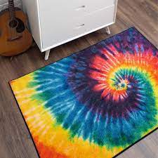mohawk home tie dye swirl rainbow 5 ft