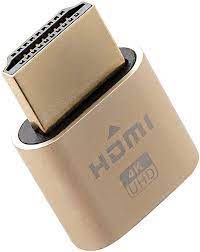 4K HDMI Dummy Plug - Virtual Monitor Display Emulator, Headless Display  Adapter Supports up to 3840x2160@60Hz, 1080@120Hz DVI EDID Emulator  (Single) : Electronics