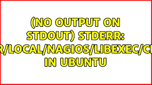 ubuntu no output on stdout stderr