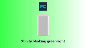 xfinity router or modem blinking green