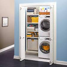 How to choose a stackable washer and dryer: Create A Closet Laundry Laundry Room Closet Small Laundry Rooms Laundry Room Design