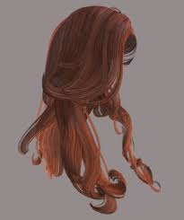 female hairstyle hair 3d model