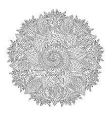 It is not intended for children. Spiral Mandala Coloring Pages Shape Vector Images 36
