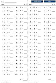Math Worksheets Multiplication Chart 2 Math Worksheets