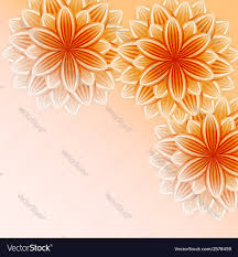 beautiful wallpaper with orange flowers