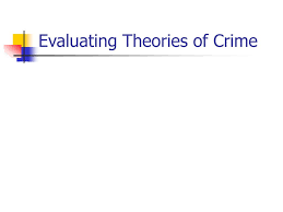 Ppt Evaluating Theories Of Crime Powerpoint Presentation