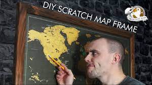 picture frame for a scratch map