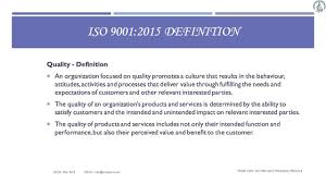 iso 9001 definition you