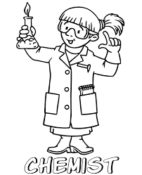 Free printable scientist coloring page and download free scientist coloring page along with coloring pages for other activities and coloring sheets. Chemist Coloring Page Scientist Printable Image