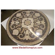 rosea 60 honed mosaic floor medallion