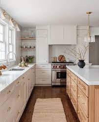 two toned kitchen cabinets a design