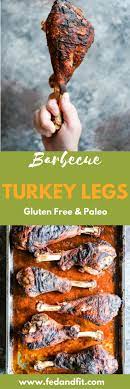 baked bbq turkey legs fed fit