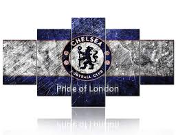 Chelsea fc, john terry, frank lampard, footballers, soccer. Black And White Paintings Chelsea Football Club Wall Art 5 Panel Canvas Pictures Home Decor For Living Room Modern Buy Online In Japan At Desertcart Jp Productid 207455532