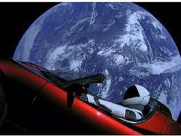 Space ex heavy falcon tesla roadster live from outer space right now currently as we speak and also live too #livenowstill #thatswhy. Watch Spacex Launched A Tesla Roadster Into Space Vox