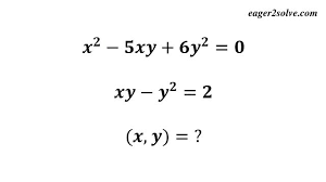 Solve The System Of Quadratic Equations