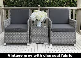 Outdoor Patio Set Vintage Grey
