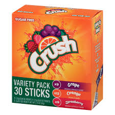 crush drink mix packets sugar free on