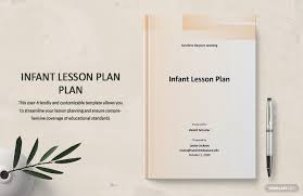 infant lesson plan template