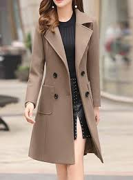 Women S Pea Coat Long Coat Duble