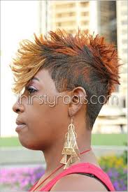 A faux hawk also known as fohawk which literally mean fake hawk is an imitation of mohawks. Faux Hawk Hairstyle For Black Women