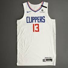 Outerstuff paul george los angeles clippers #13 white youth association edition swingman jersey. Paul George Los Angeles Clippers Game Worn Association Edition Jersey Worn 2 Games Scored 30 And 28 Points 2019 20 Nba Season Restart Nba Auctions